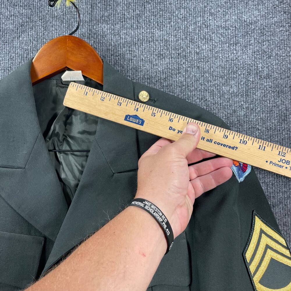 US Army Coat Class A Green Men's 40R Military Collectible Uniform Wool Blend - Picture 6 of 15
